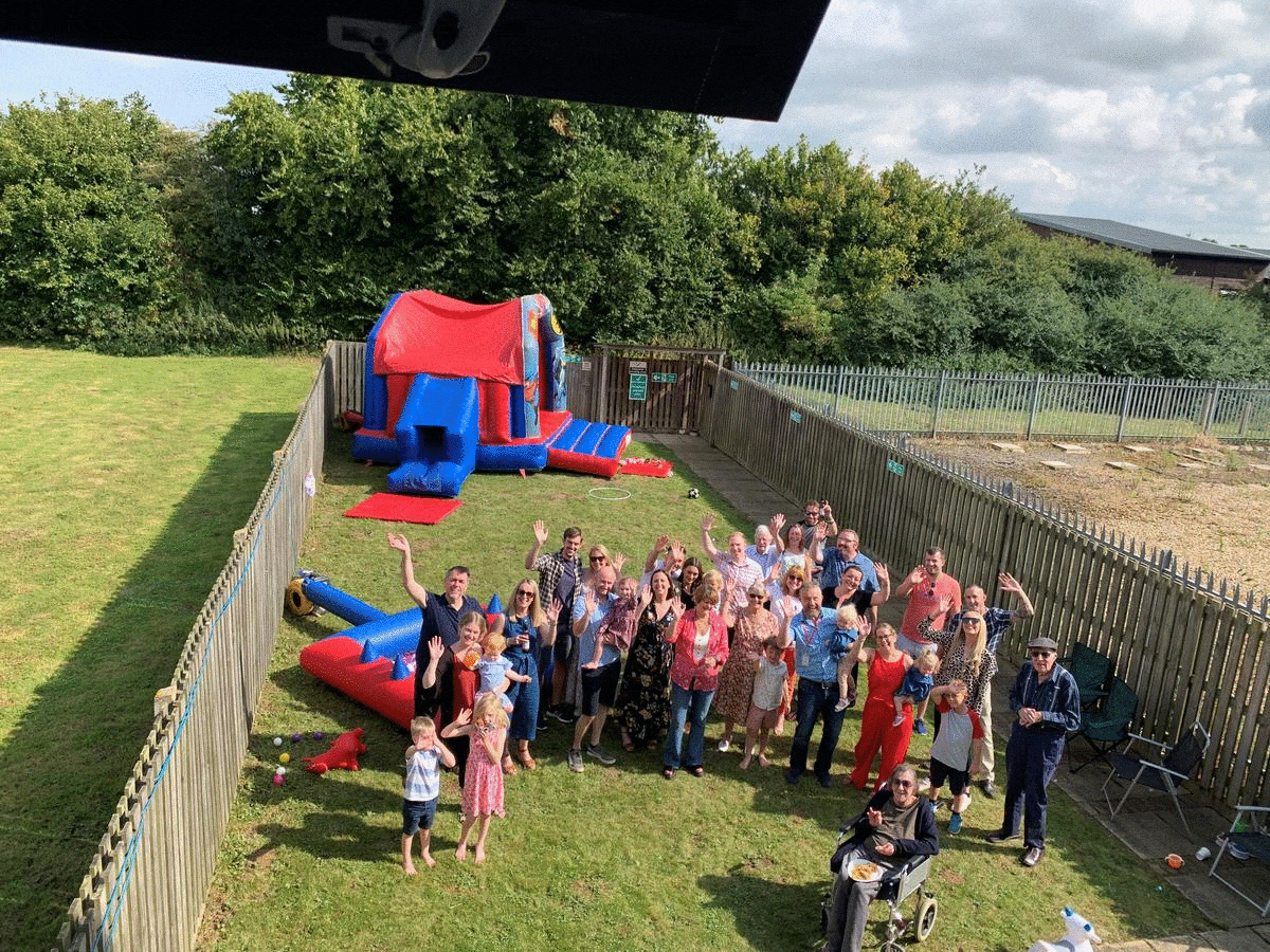 Slides of a Family Enjoying a Fun Day